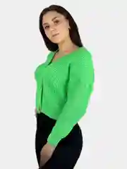 Салатовый женский кардиган