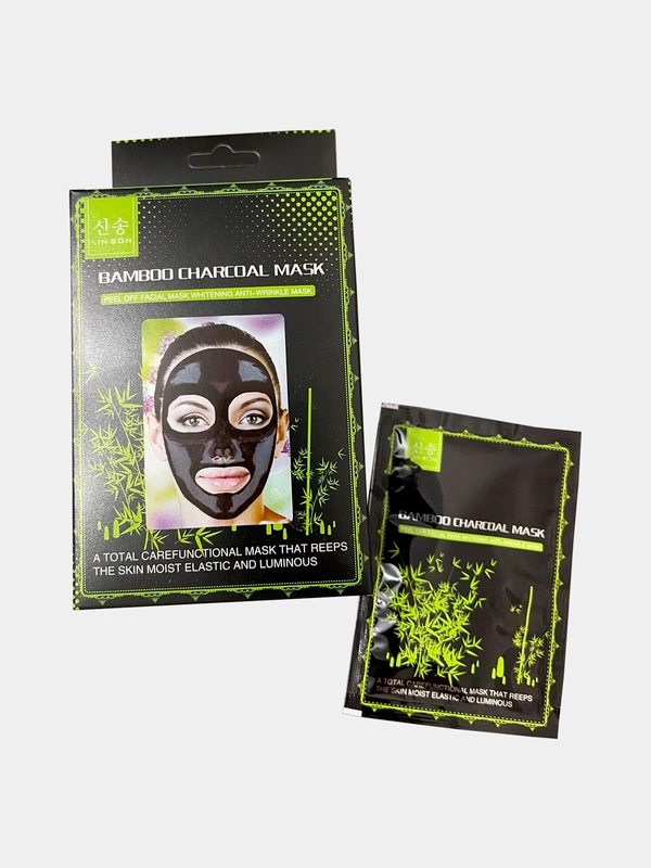 Маска черная от черных точек bamboo charcoal mask купить по цене 120 ...