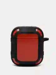 Оранжевый чехол для наушников Apple Airpods 1 и 2 эппл аирподс силиконовый