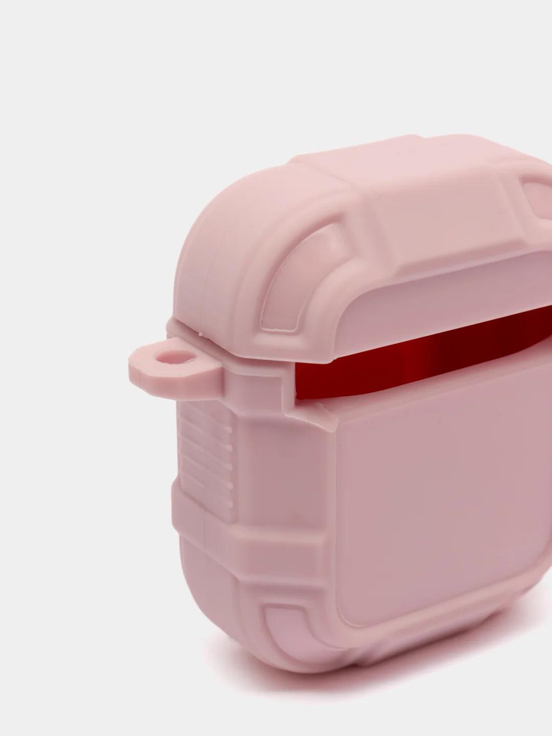 Розовый чехол для наушников Apple Airpods 1 и 2 эппл аирподс силиконовый