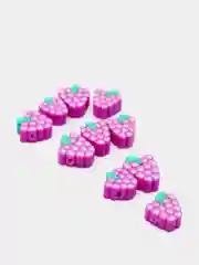 Фиолетовый бусины в виде фруктов для создания украшений
