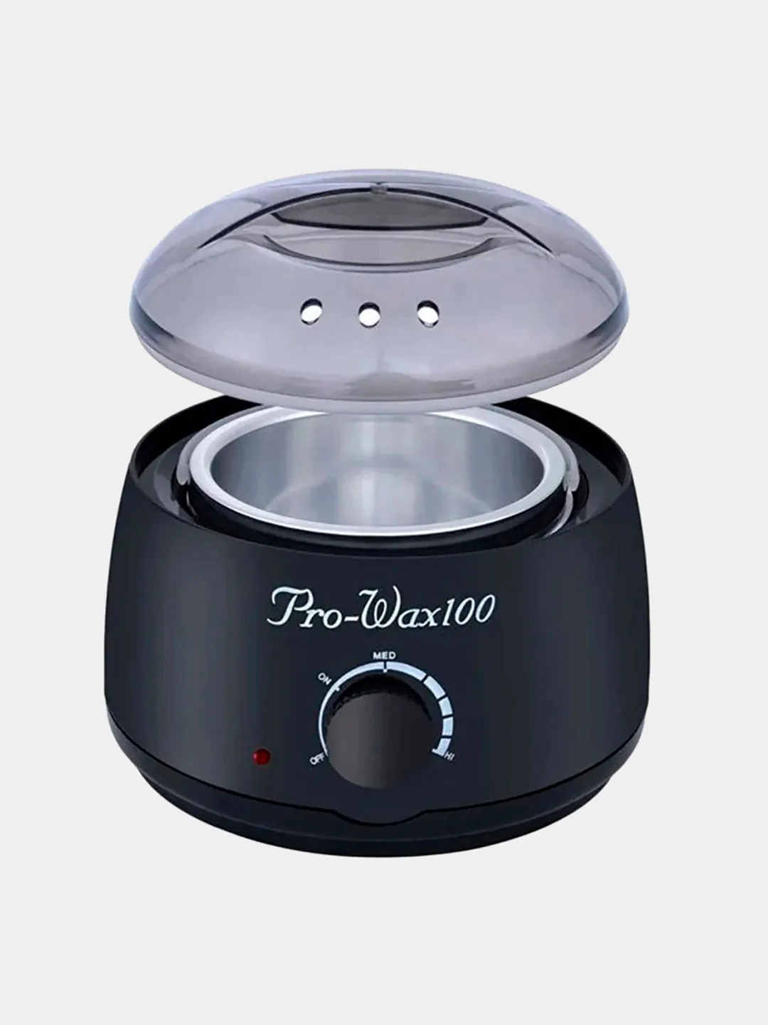 Белый воскоплав для депиляции Pro-Wax 100 с регулятором температуры (баночный)