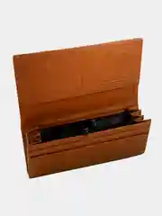 Черный женский кошелек портмоне стеганый, многофункциональный