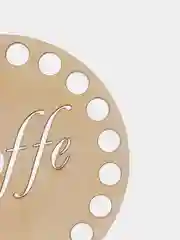 Бежевый меланж донышко для вязания coffe, 10 см, 3 шт