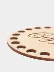 Бежевый меланж донышко для вязания coffe, 10 см, 3 шт
