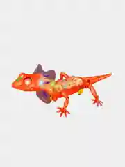 Красный интерактивня игрушка робот-ящерица