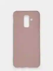 Бежевый чехол Samsung Galaxy A6+, A6 Plus, Галакси А6+, А6 Плюс силиконовый цветной матовый