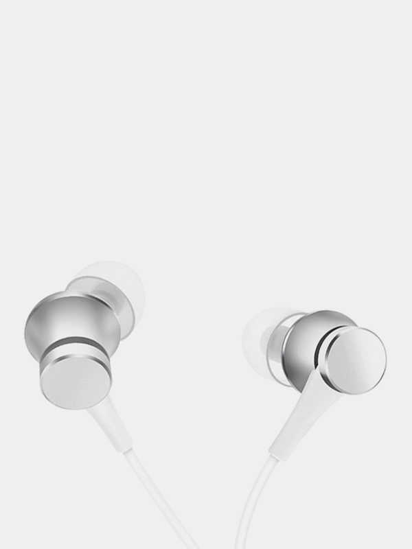 Наушники Xiaomi Mi In-Ear Headphones Basic с микрофоном, 3.5 мм, серебристый ZBW4355TY