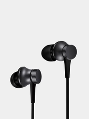 Наушники Xiaomi Mi In-Ear Headphones Basic с микрофоном, 3.5мм, черный, ZBW4354TY
