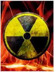 Стикер-наклейка "Радиация", "Бактериология", "Химия"- комплект Zombie apocalypse