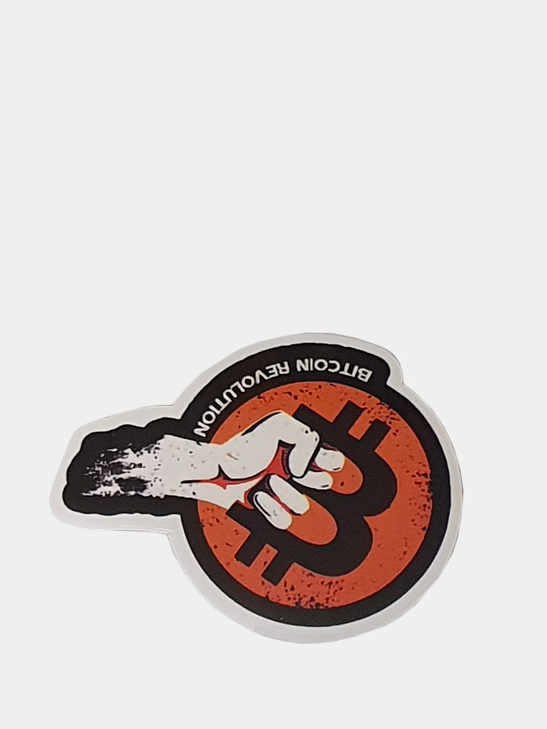 Небесно-голубой стикеры, наклейки - Биткоин