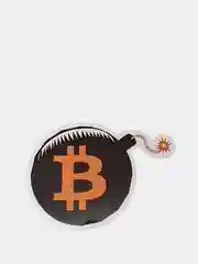 Коралловый меланж стикеры, наклейки - Биткоин