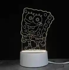 Лавандовый светильник ночник 3D светодиодный LED, подарок