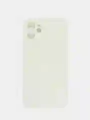 Белый чехол для iPhone 12 12Pro 12ProMax 12mini силиконовый с бархоткой внутри