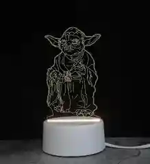 Салатовый светильник ночник 3D светодиодный LED, подарок