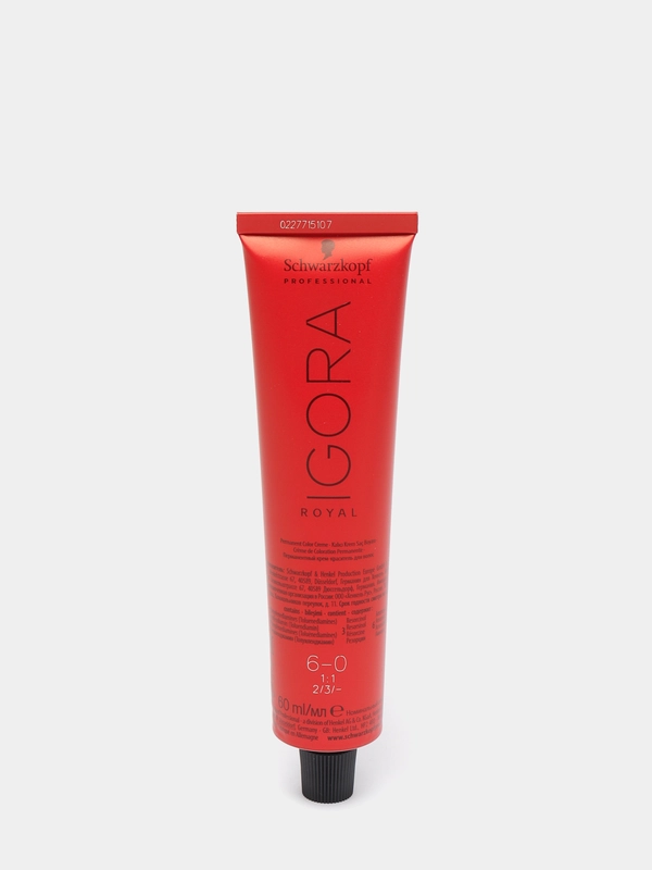 Краска Schwarzkopf Professional Igora Royal 6-0, темно-русый, натуральный, 60 мл