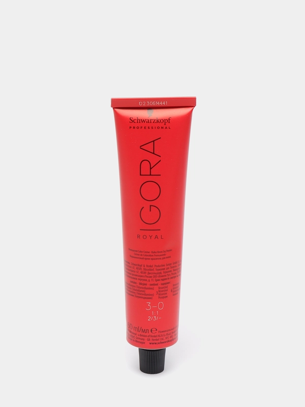 Краска Schwarzkopf Professional Igora Royal, 3-0, темный, коричневый, натуральный, 60 мл