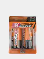 Батарейки Kingever Extra Heavy Duty, тип D R20, 2 штуки