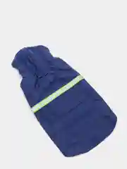 Синий дождевик для собак, с капюшоном