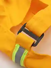 Желтый дождевик для собак, с капюшоном