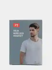 Черный беспроводные наушники, TWS F9, сенсорные Bluetooth