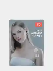Черный беспроводные наушники, TWS F9, сенсорные Bluetooth