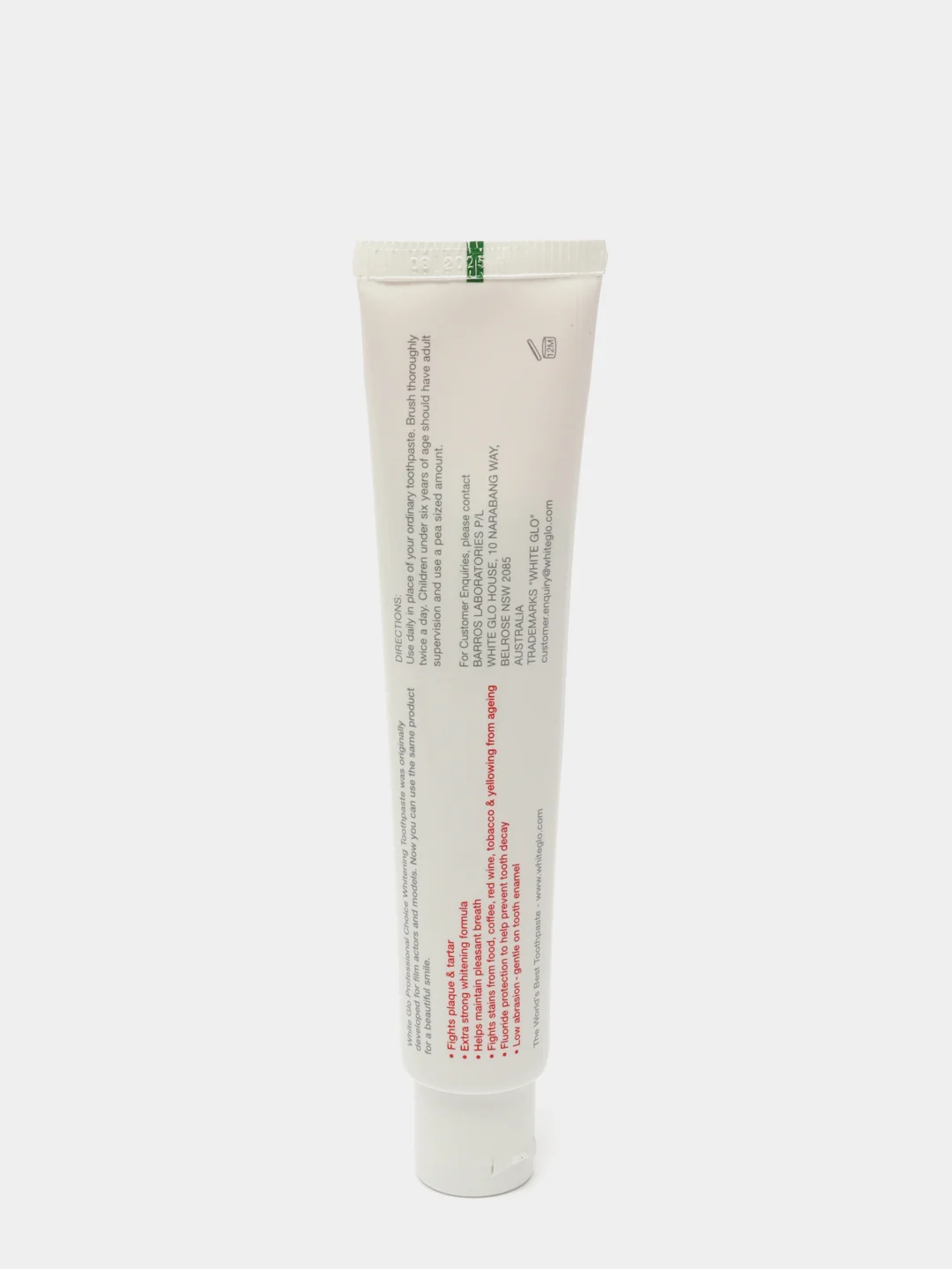 Зубная паста White Glo 100 грамм отбеливающая профессиональный выбор