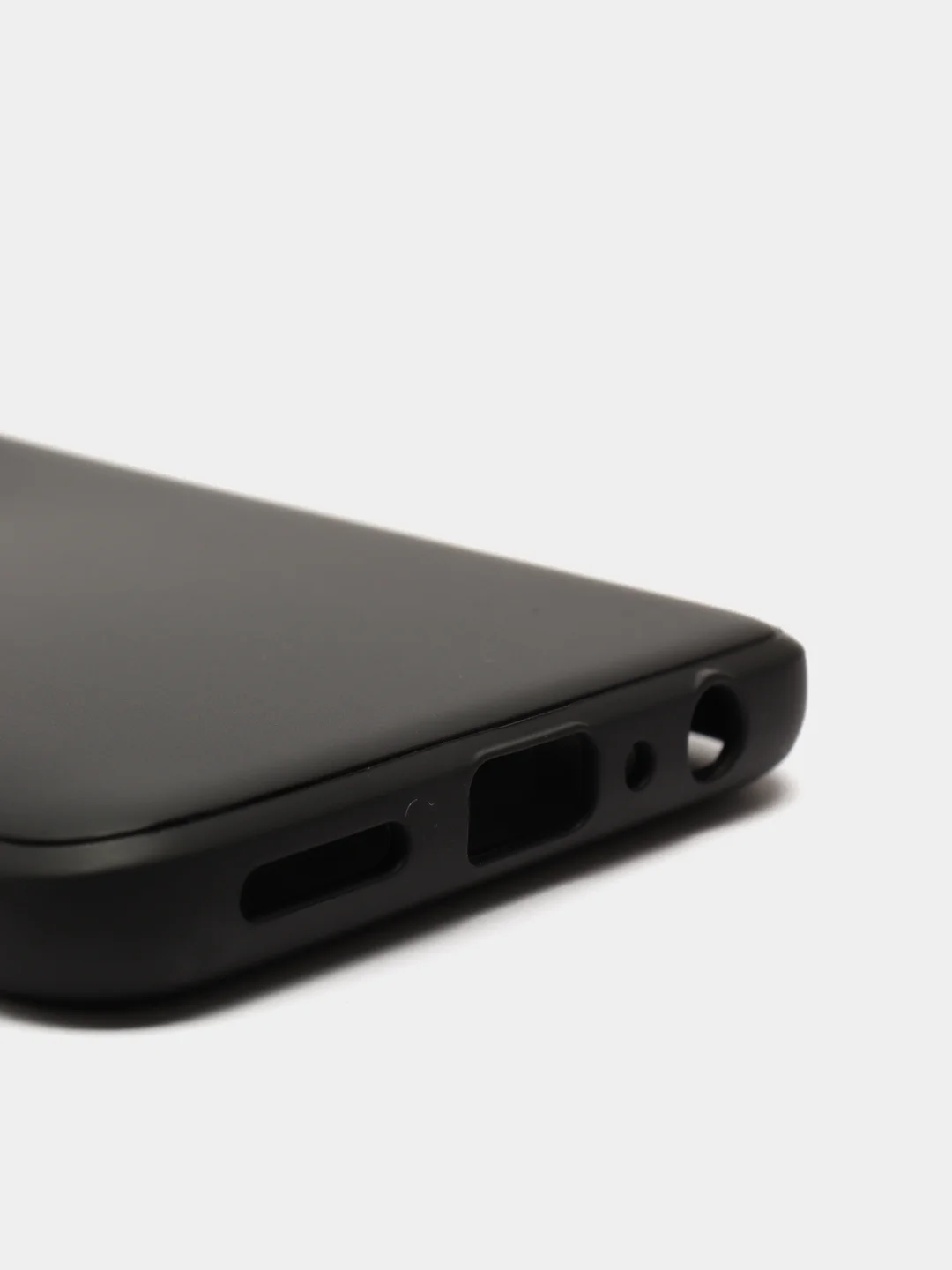 Черный чехол силиконовый противоударный с магнитным кольцом для OnePlus Nord N10 5G