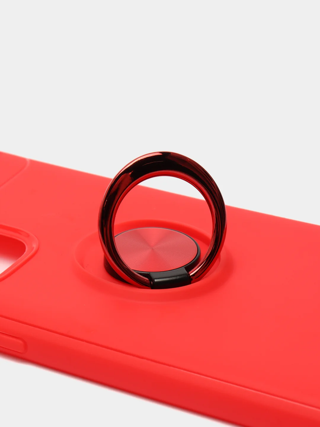 Золотой чехол силиконовый противоударный с магнитным кольцом для OnePlus 9