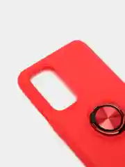 Золотой чехол силиконовый противоударный с магнитным кольцом для OnePlus 9