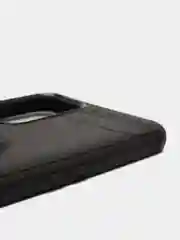 Черный чехол силиконовый противоударный с магнитным кольцом для OnePlus 9