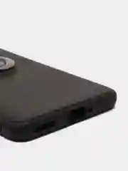 Черный чехол силиконовый противоударный с магнитным кольцом для OnePlus 9
