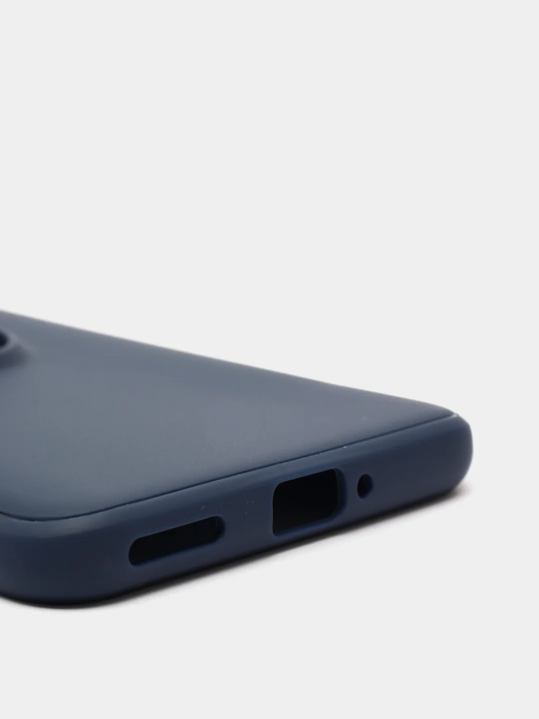 Синий чехол силиконовый противоударный с магнитным кольцом для OnePlus 9