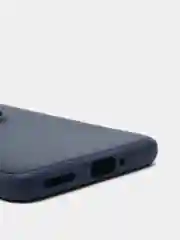 Синий чехол силиконовый противоударный с магнитным кольцом для OnePlus 9