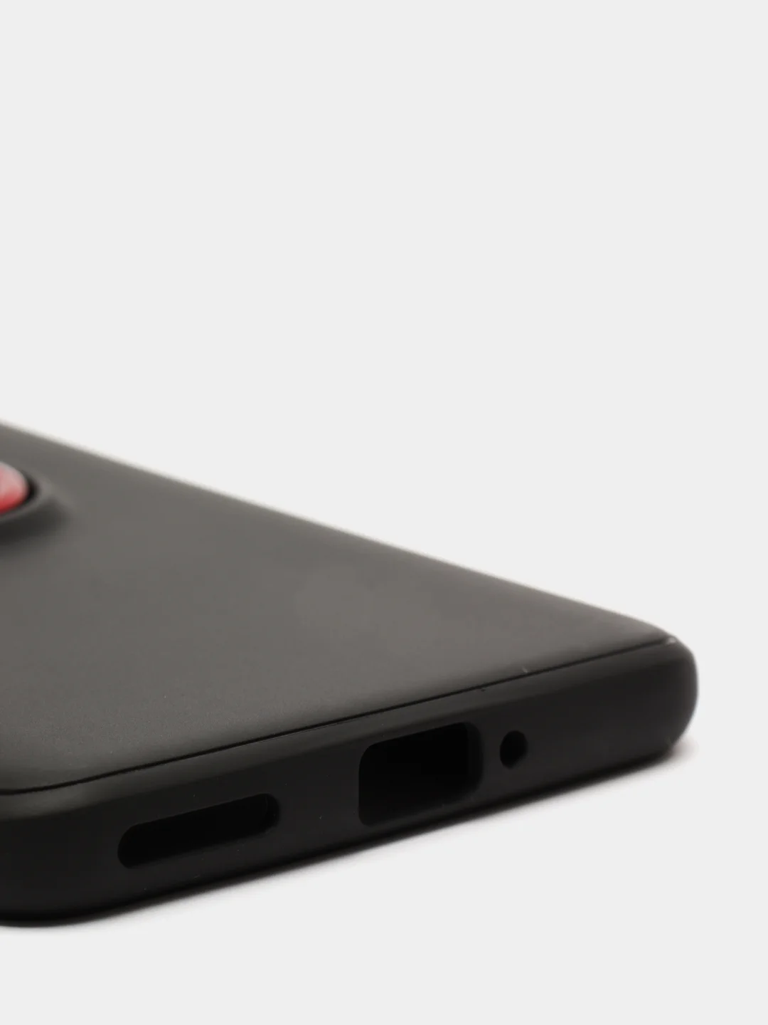 Багровый чехол силиконовый противоударный с магнитным кольцом для OnePlus 9