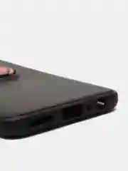 Багровый чехол силиконовый противоударный с магнитным кольцом для OnePlus Nord N10 5G
