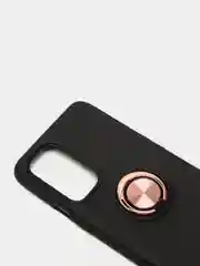 Золотой чехол силиконовый противоударный с магнитным кольцом для OnePlus 9