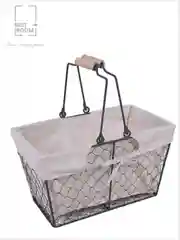 Корзина для хранения "Сети", цвет коричневый, металл, 28*20*12
