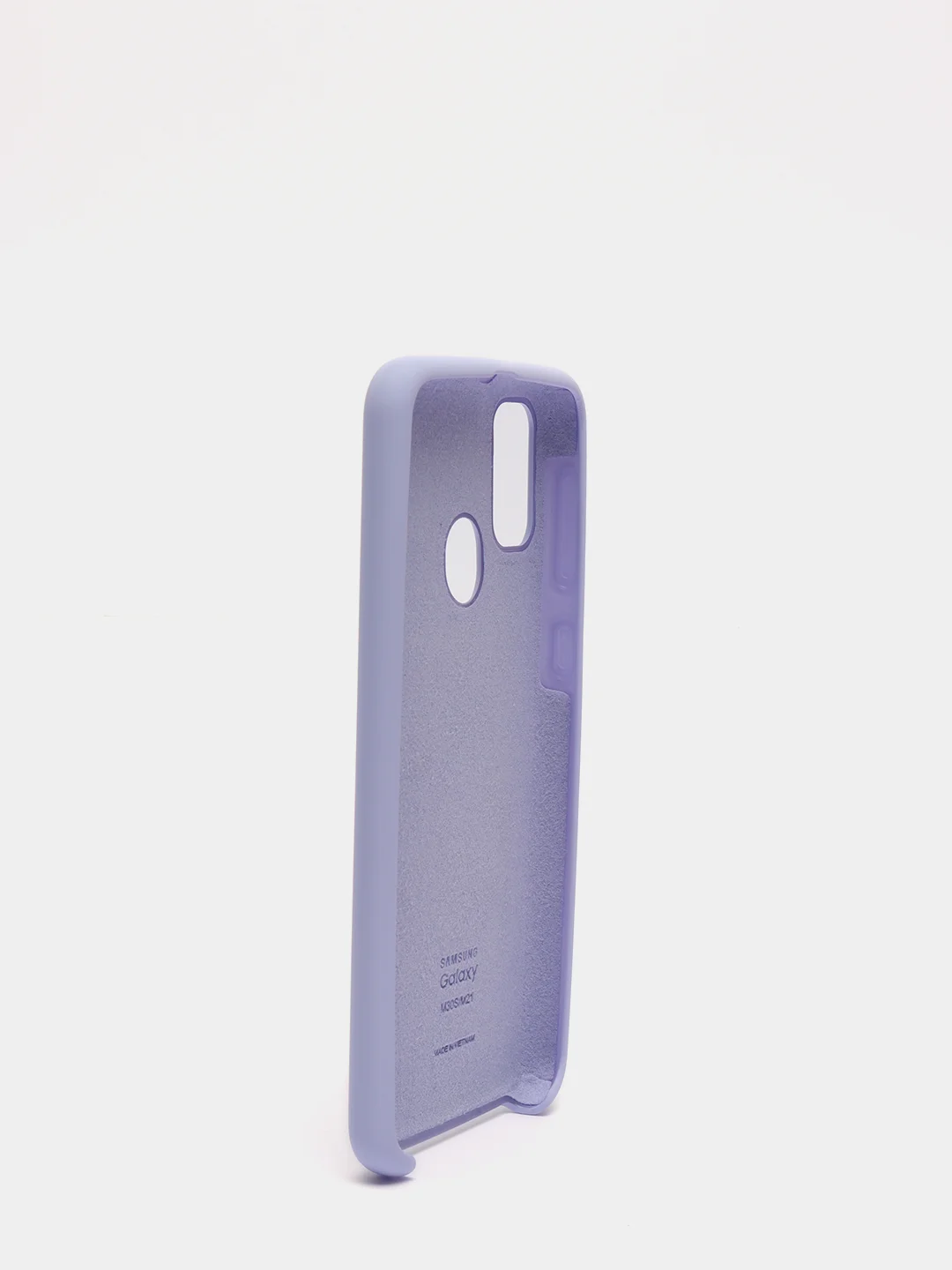 Сиреневый защитный силиконовый чехол Silikone Cover для Samsung M30S,M21