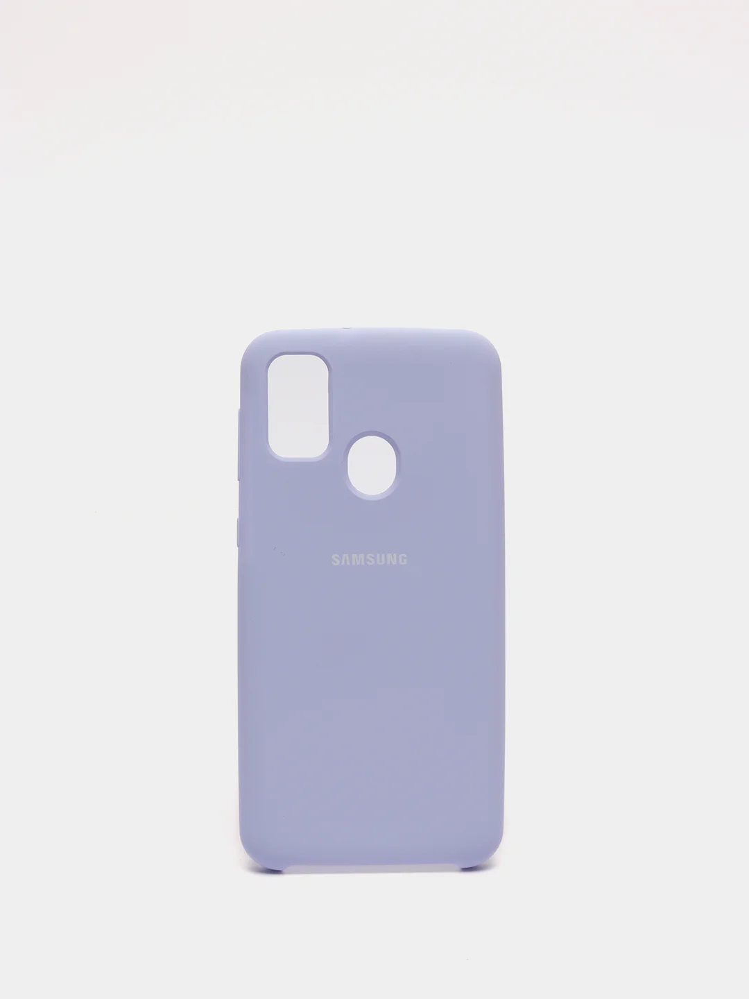 Сиреневый защитный силиконовый чехол Silikone Cover для Samsung M30S,M21