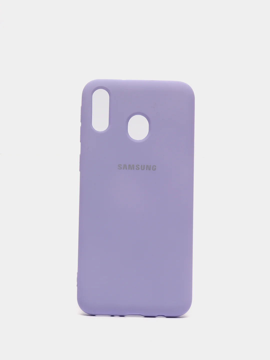 Лавандовый защитный силиконовый чехол Silikone Cover для Samsung M20