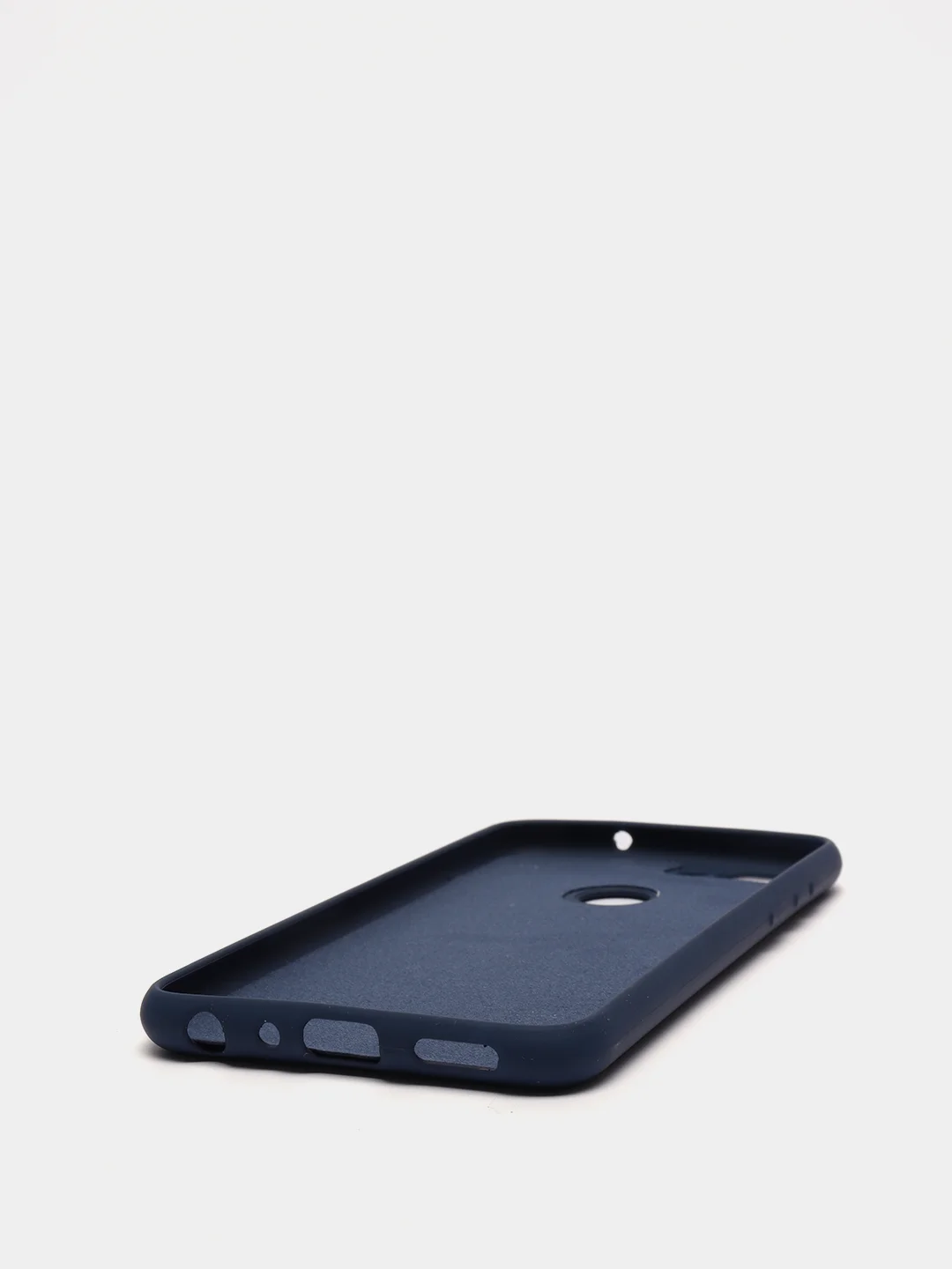 Темно-синий защитный силиконовый чехол Silicone Cover HUAWEI P SMART 2018