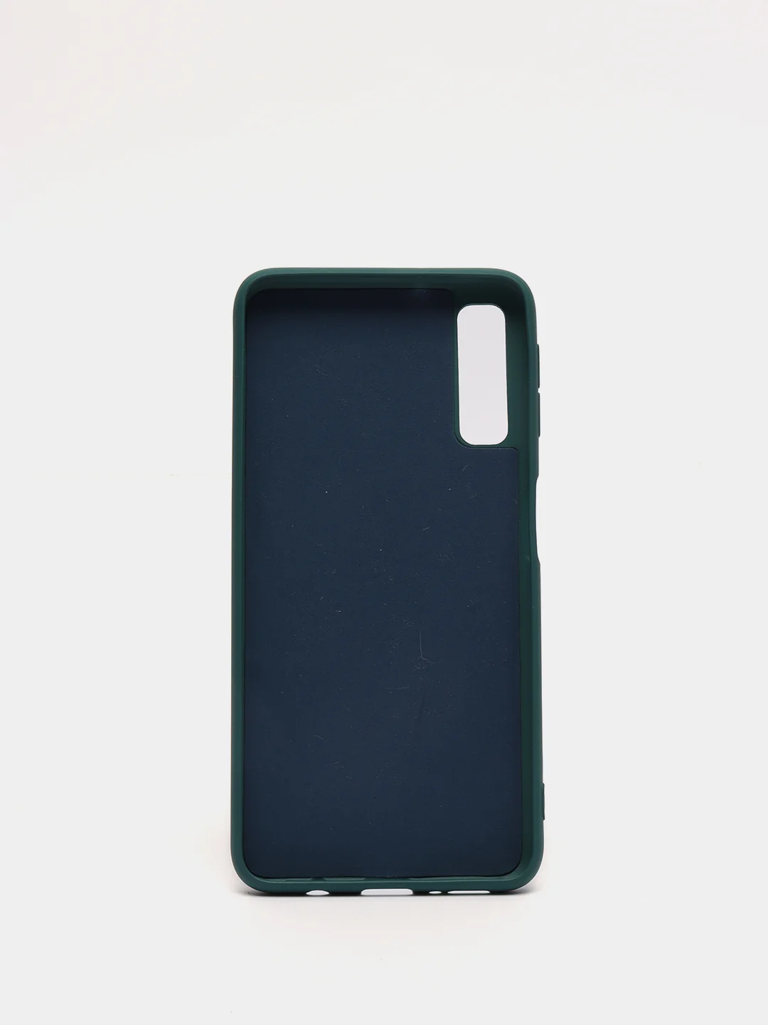 Тёмно-бирюзовый защитный силиконовый чехол Silicone Cover SAMSUNG A750(A7 2018)