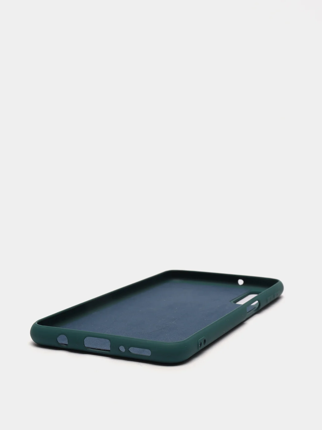 Тёмно-бирюзовый защитный силиконовый чехол Silicone Cover SAMSUNG A750(A7 2018)
