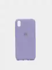 Сиреневый защитный силиконовый чехол Silicone Cover HUAWEI Y5 PRIME 2019