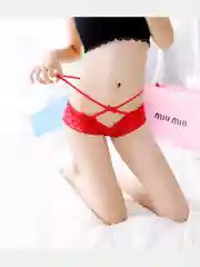 Сексуальное женские трусики с кружевным бантом
