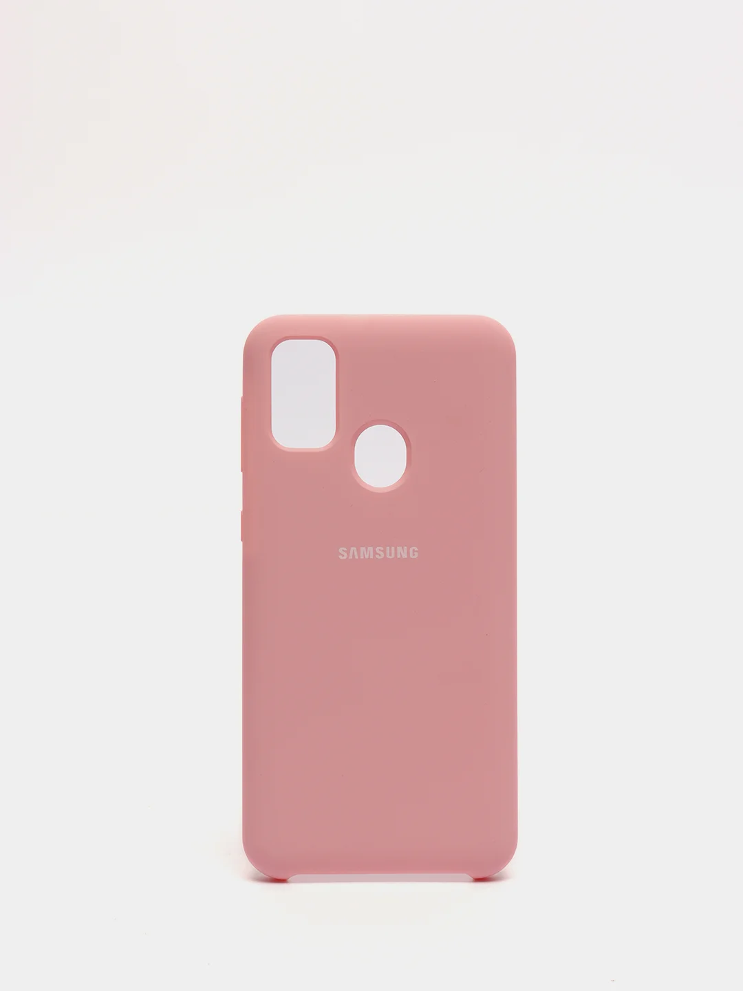 Розовый защитный силиконовый чехол Silikone Cover для Samsung M30S,M21
