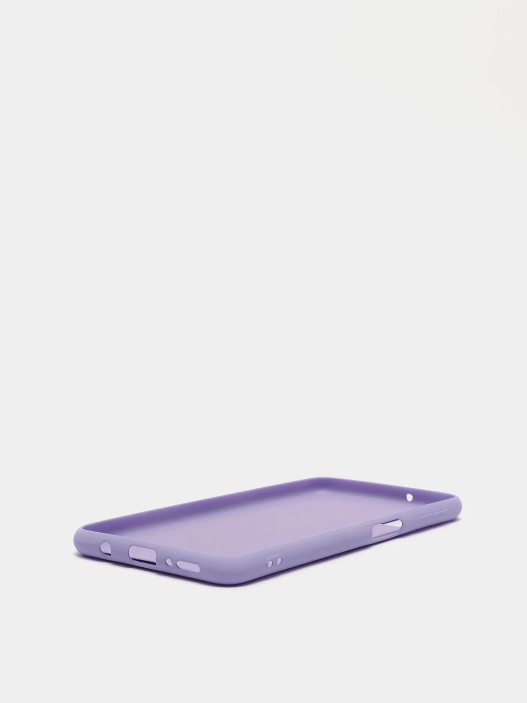 Сиреневый защитный силиконовый чехол Silicone Cover SAMSUNG A750(A7 2018)