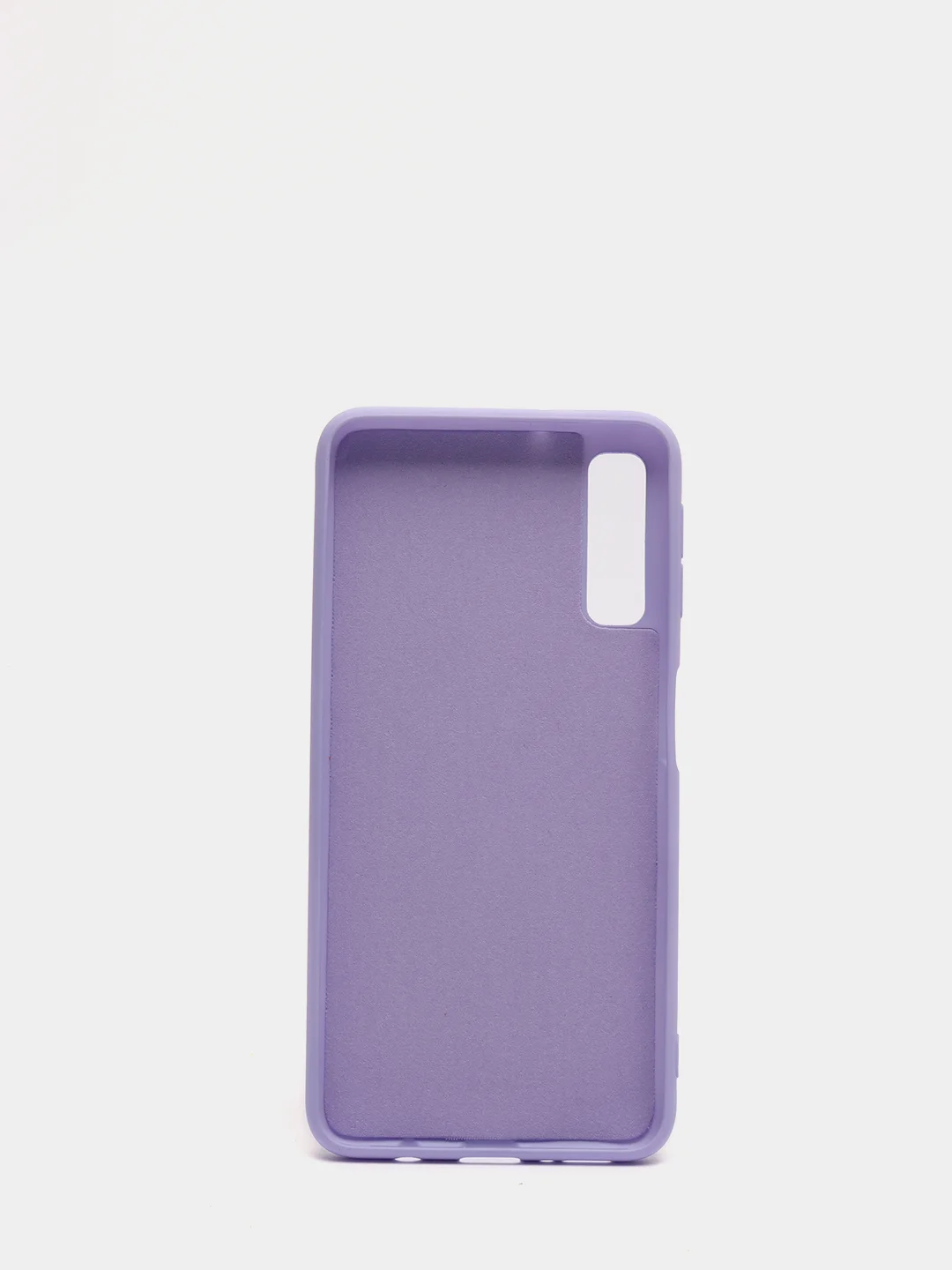 Сиреневый защитный силиконовый чехол Silicone Cover SAMSUNG A750(A7 2018)
