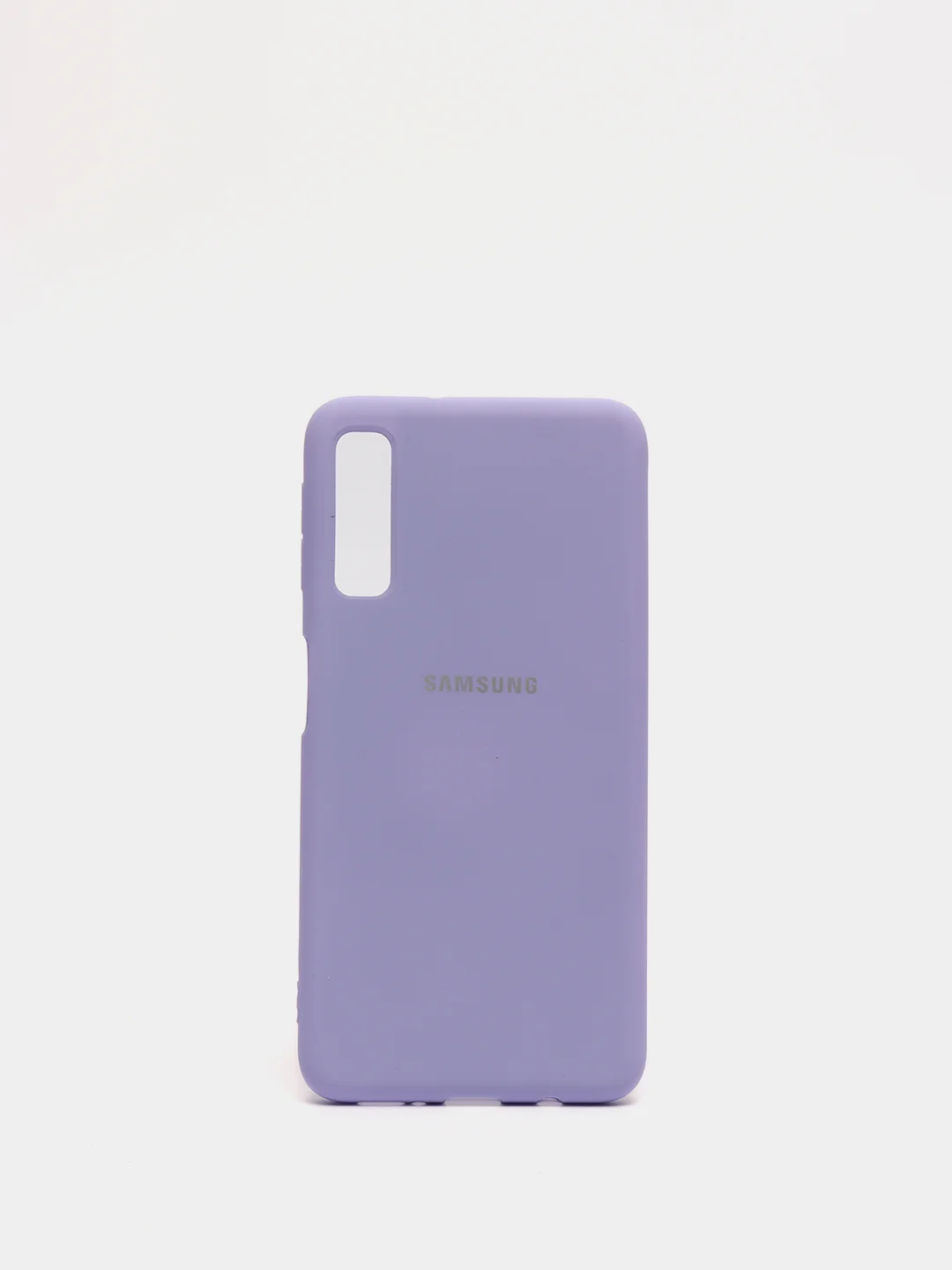 Сиреневый защитный силиконовый чехол Silicone Cover SAMSUNG A750(A7 2018)